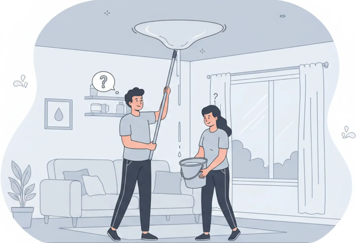 Натяжной потолок надувается — схема движения воздуха между полотном и перекрытием