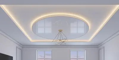 Двухуровневые натяжные потолки — дизайн и возможности