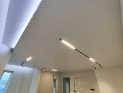 Натяжной потолок на Байкальской — готовый результат