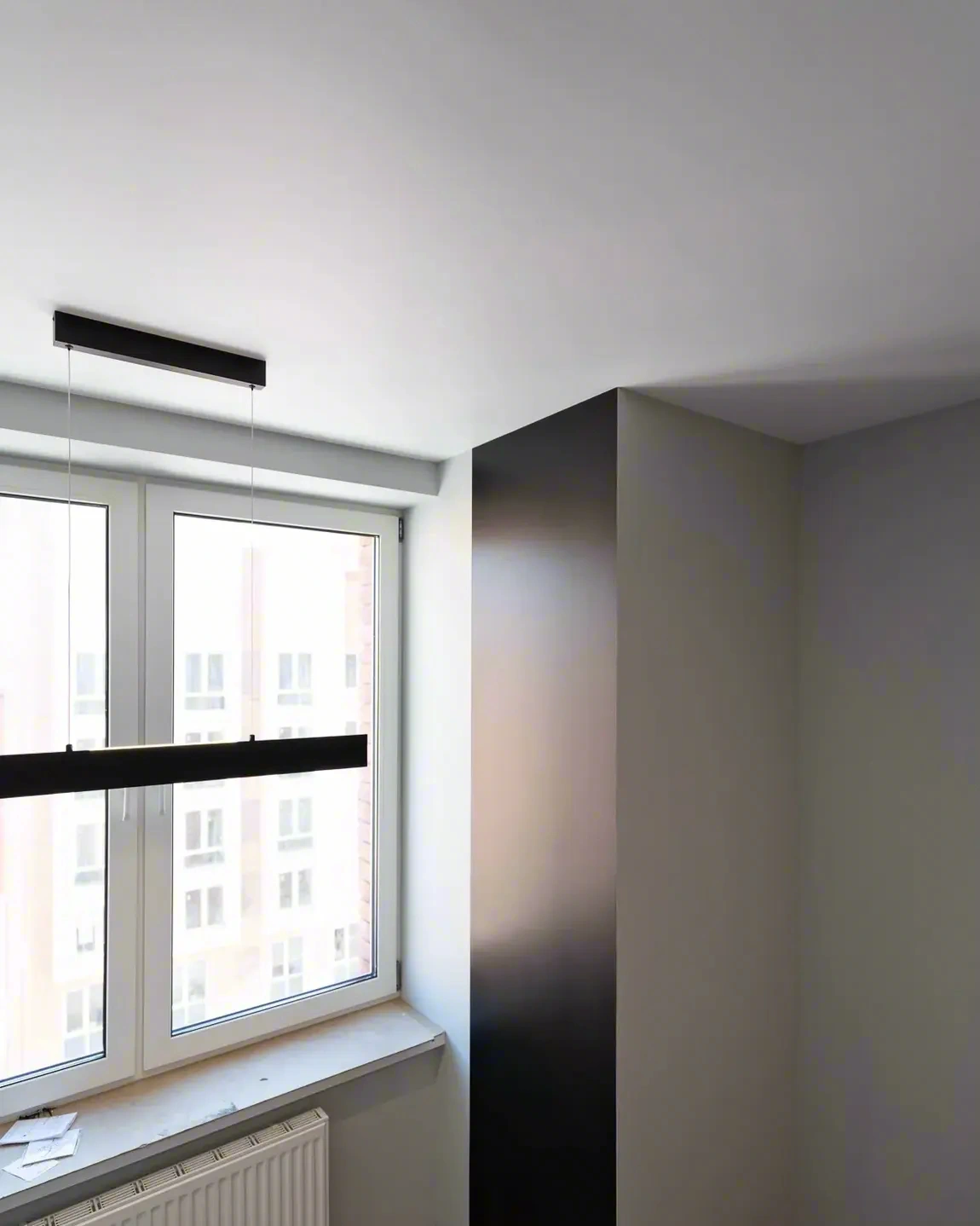 Монтаж бесщелевого натяжного потолка — результат работы