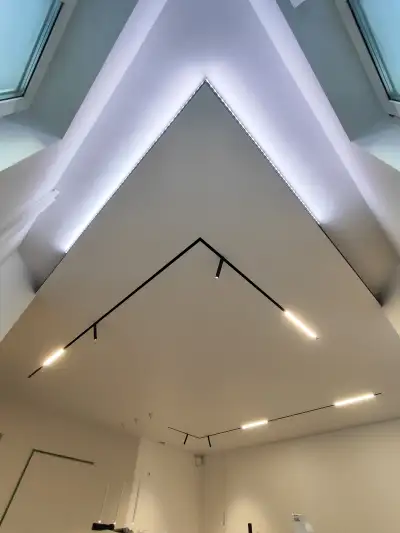 Скрытый карниз для натяжного потолка — пример работы 6