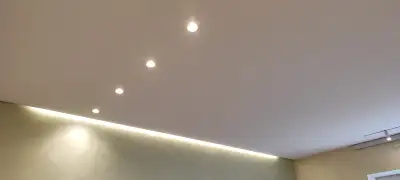 Парящий натяжной потолок — пример работы 4