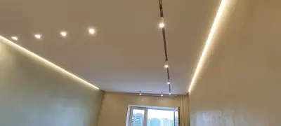 Парящий натяжной потолок — пример работы 5