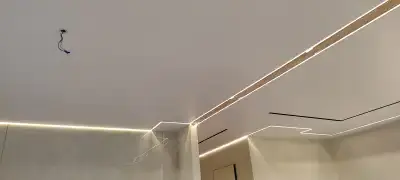 Парящий натяжной потолок — пример работы 2