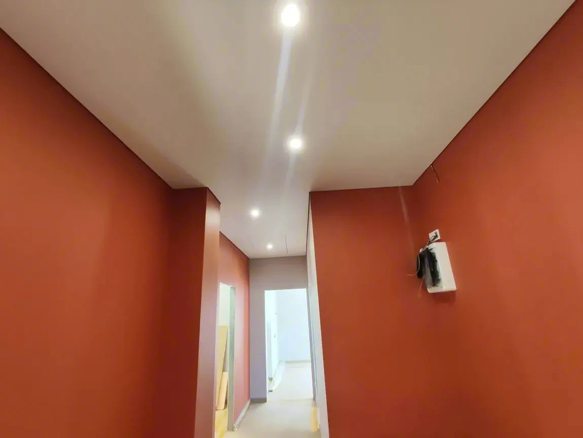 Сатиновый натяжной потолок в Иркутске — работа №4