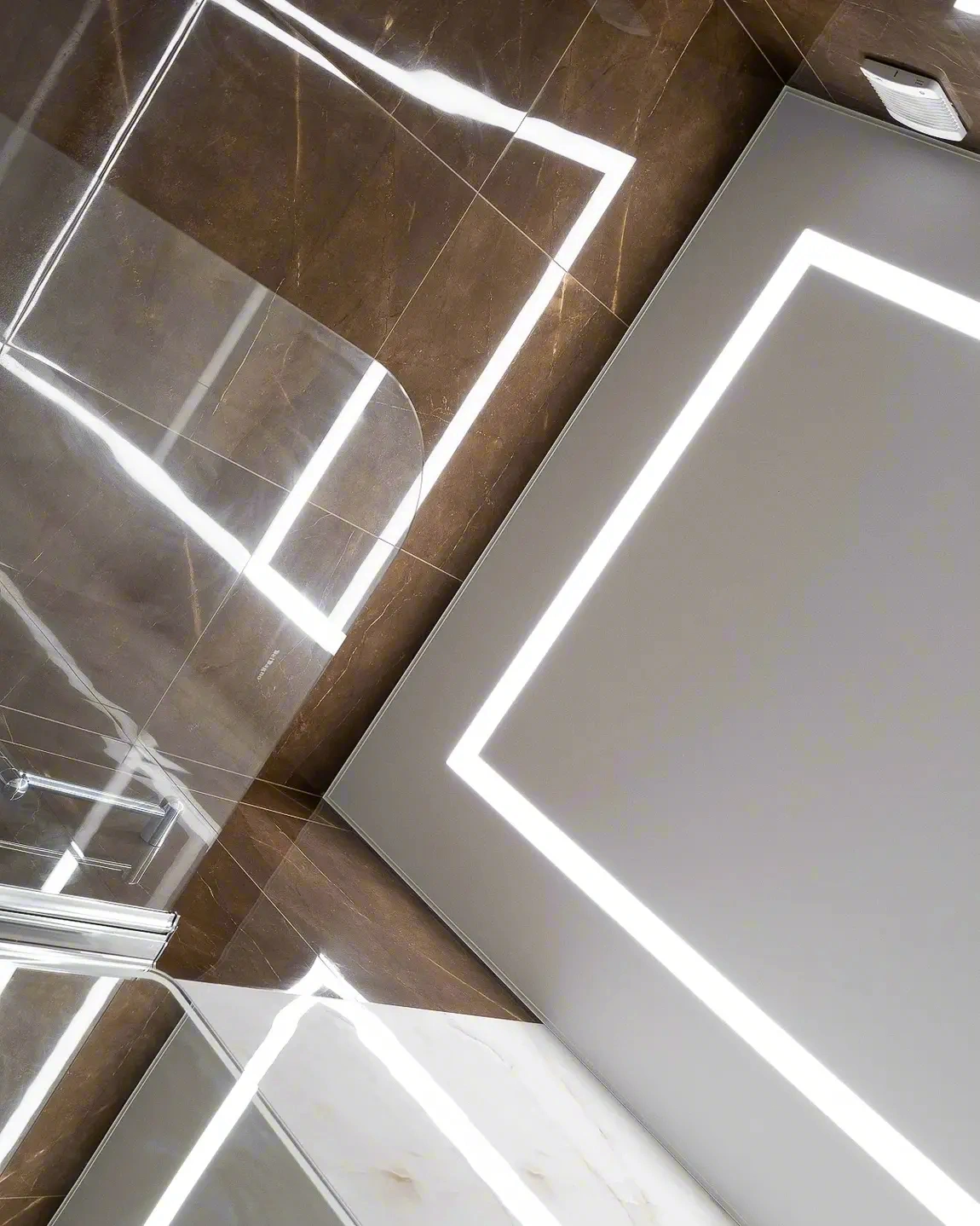 Натяжной потолок со вставкой в Иркутске — работа №11