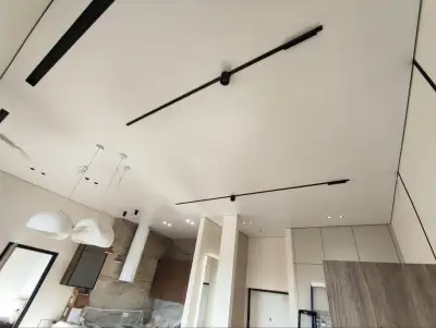 Теневой натяжной потолок — пример работы 3